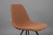 Miniature Ochre boucle fabric chair Franky 5