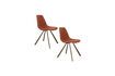 Miniature Ochre boucle fabric chair Franky 11