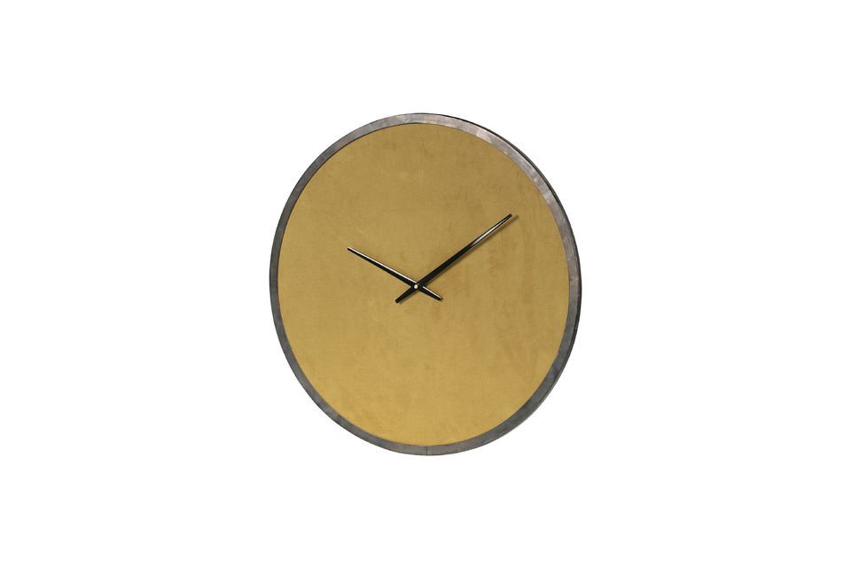 Ochre velvet clock Renske - 4