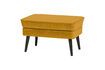 Miniature Ochre velvet footrest Rocco 3