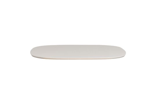 Off-white ash wood table top 130x130 Tablo