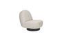 Miniature Off-white fabric armchair Eden Clipped