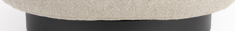 Material Details Off-white fabric armchair Eden