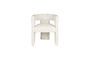 Miniature Off-white fabric chair Medina Clipped