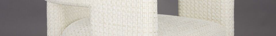 Material Details Off-white fabric chair Medina