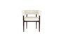 Miniature Off-white fabric chair Sela Clipped