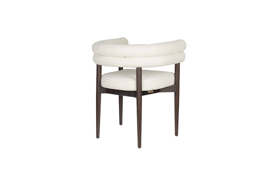 Off-white fabric chair Sela - 8