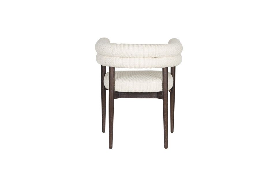 Off-white fabric chair Sela - 9