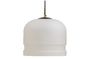 Miniature Off-white glass pendant lamp Micah Clipped