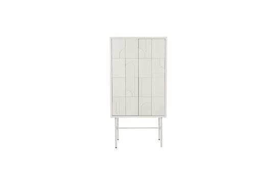 Off-white tall wood sideboard Funk Clipped
