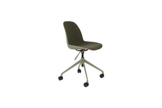 Office chair with green fabric wheels Albert Kuip