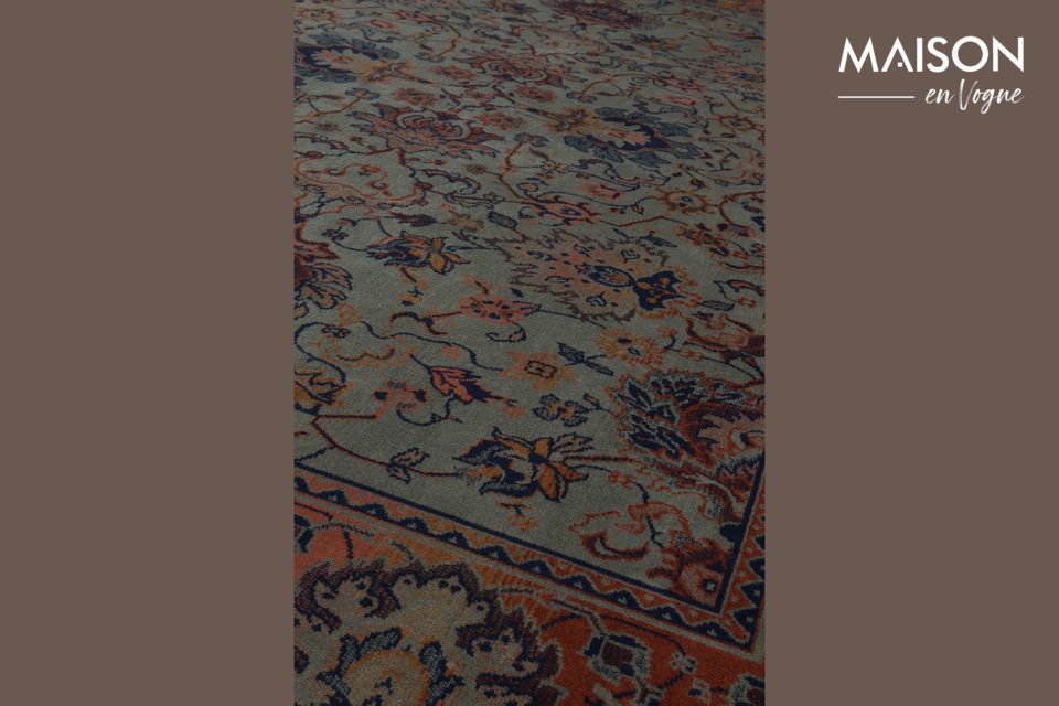 Old Bid Green Persian Carpet - 5