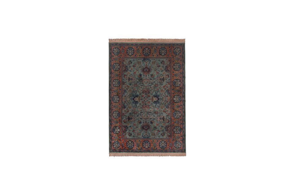 Old Bid Green Persian Carpet - 8