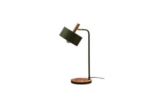 Olive green metal table lamp