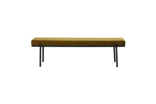 Olive velvet bench Lao Clipped