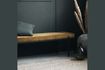 Miniature Olive velvet bench Lao 4