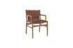 Miniature Ollie brown leather lounge chair 9
