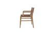 Miniature Ollie brown leather lounge chair 10