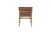 Miniature Ollie brown leather lounge chair 11