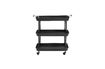 Miniature Olmiccia black iron table with wheels 4