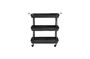 Miniature Olmiccia black iron table with wheels Clipped