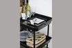 Miniature Olmiccia black iron table with wheels 2