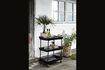 Miniature Olmiccia black iron table with wheels 1