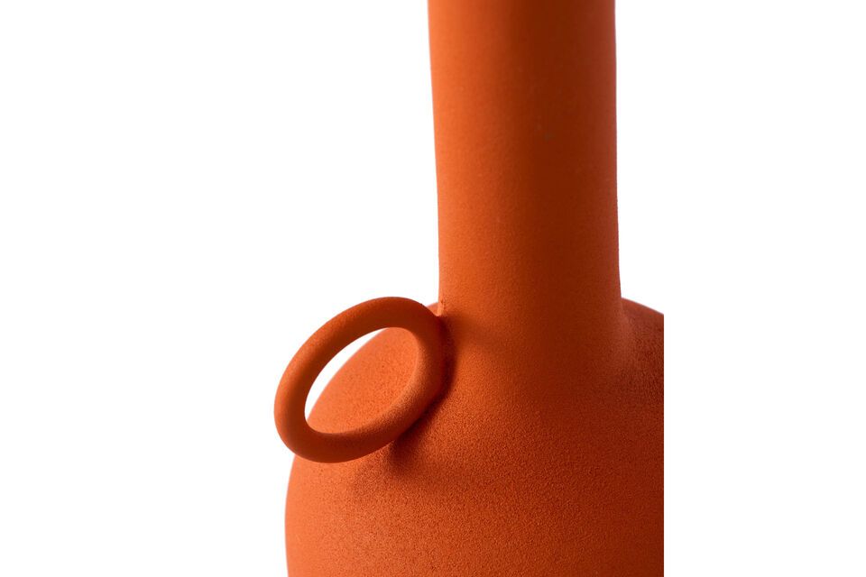 Orange aluminum candle holder Spartan - 4