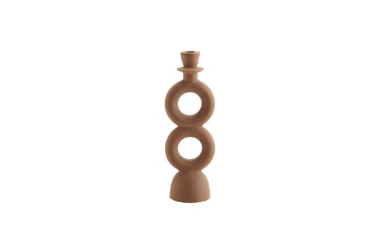 Orange stoneware candlestick Loop Clipped