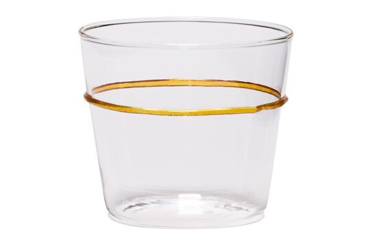 Orbit yellow glass water glass