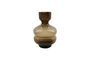 Miniature Organi amber glass vase Clipped