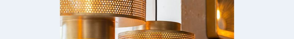 Material Details Ouatia golden metal cealing lamp