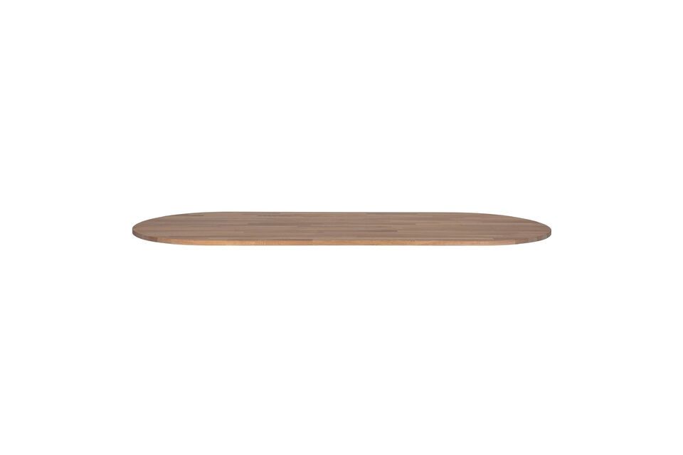 Oval table top 220 x 90 in beige wood Tablo Woood