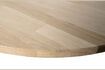 Miniature Oval table top 220x90 in light beige wood Tablo 4