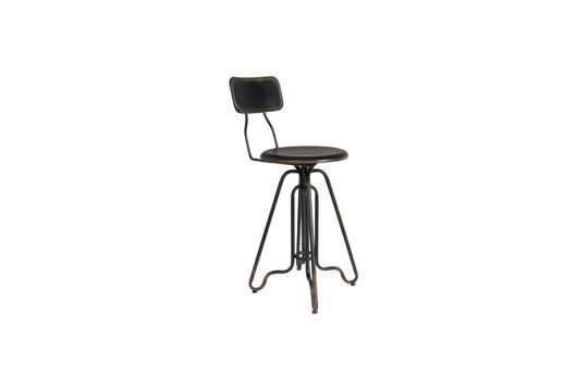 Ovid black Bar stool Clipped