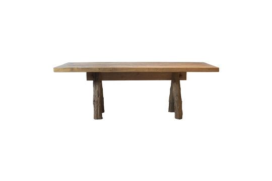Oviston brown wood dining table 220cm