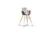 Miniature OVO blue high chair with beige seat 6