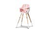 Miniature OVO High Chair white and pink Clipped