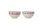Miniature Pair of red bowls in stoneware Jolly Clipped
