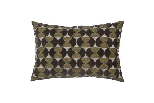 Pam green colored velvet cushion Clipped