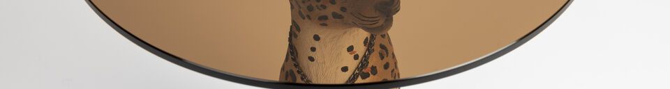 Material Details Panther beige resin side table