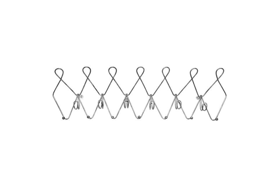 In a simple graphic line, with three levels, the Passilly coat rack offers 20 hooks