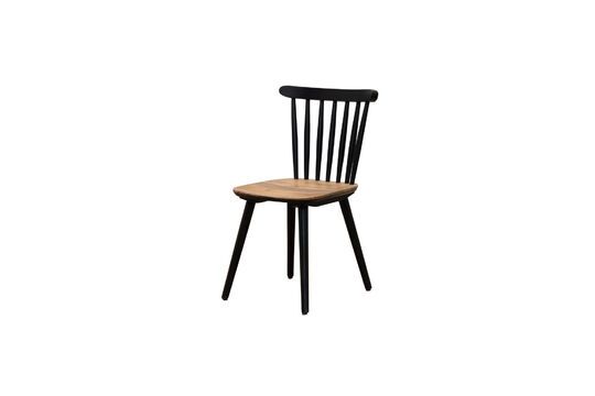 Paulin black wooden chair