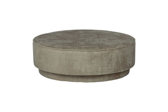 Pearl large velvet pouffe Clipped