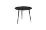 Miniature Pepper black side table 40 centimeters Clipped