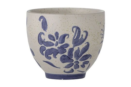 Petunia blue stoneware mug