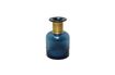 Miniature Pharmacie blue bottle vase with golden neck 1