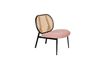 Miniature Pink Armchair with Rattan Spike 1