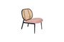 Miniature Pink Armchair with Rattan Spike Clipped