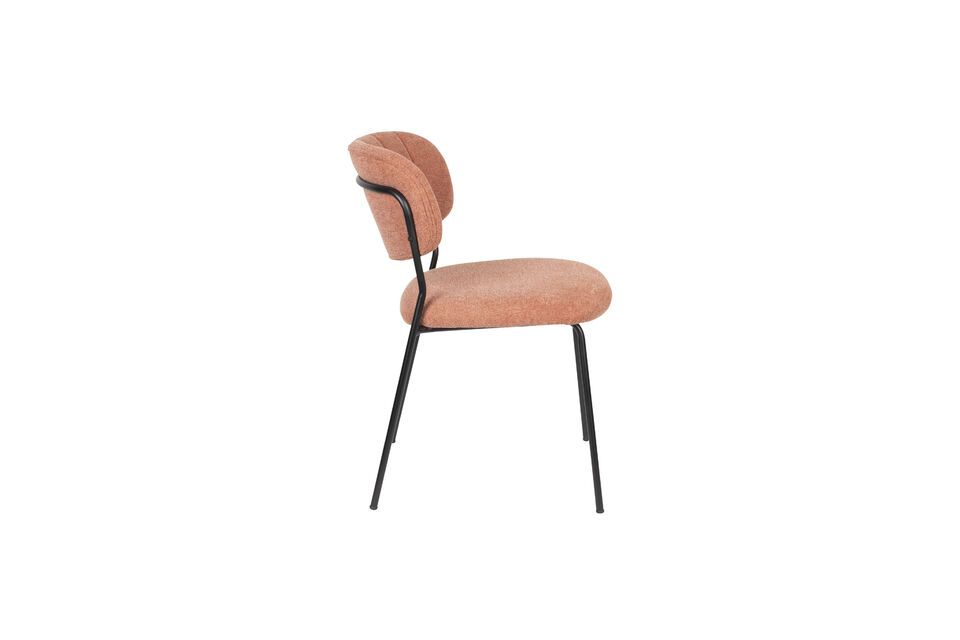 Its polyester upholstery
